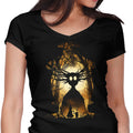Garden Silhouette Women's V-Neck - Adult & Kids T-Shirts, Sweatshirts & Hoodies apparel design preview 1