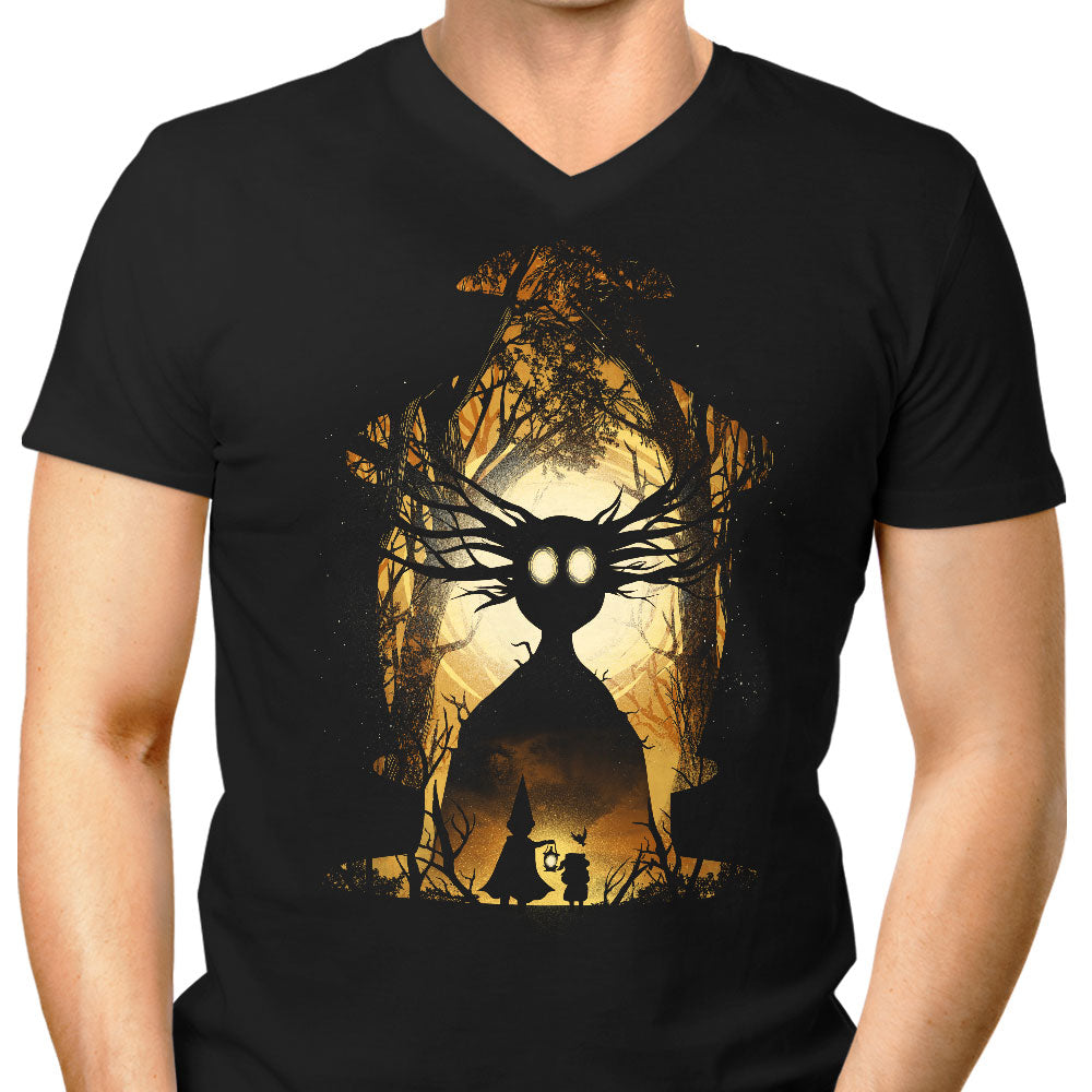 Garden Silhouette Men's V-Neck - Adult & Kids T-Shirts, Sweatshirts & Hoodies apparel design preview 1