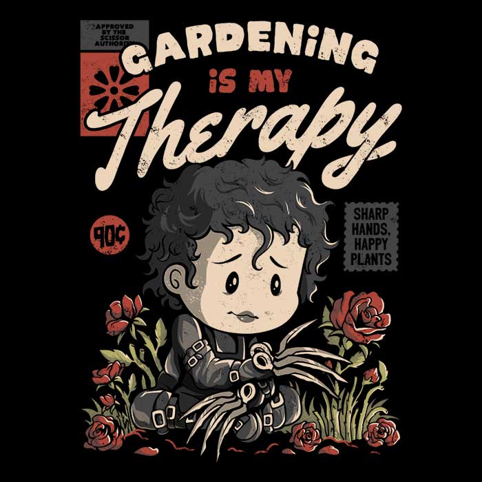 Gardening is My Therapy Men's Apparel - Adult & Kids T-Shirts, Sweatshirts & Hoodies apparel design preview 2
