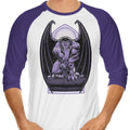 Gargoyle Statue 3/4 Sleeve Raglan - Adult & Kids T-Shirts, Sweatshirts & Hoodies apparel design preview 1
