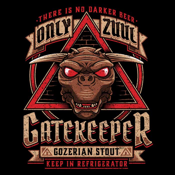Gatekeeper Gozerian Stout Men's Apparel - Adult & Kids T-Shirts, Sweatshirts & Hoodies apparel design preview 2