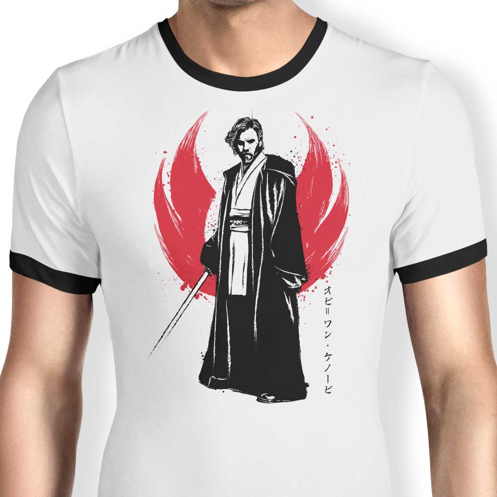 General Sumi-e Ringer - Adult & Kids T-Shirts, Sweatshirts & Hoodies apparel design preview 1