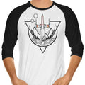 Geometric Wars 3/4 Sleeve Raglan - Adult & Kids T-Shirts, Sweatshirts & Hoodies apparel design preview 1
