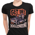 Get In! It's Halloween Women's Apparel - Adult & Kids T-Shirts, Sweatshirts & Hoodies apparel design preview 1