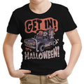 Get In! It's Halloween Youth Apparel - Adult & Kids T-Shirts, Sweatshirts & Hoodies apparel design preview 1