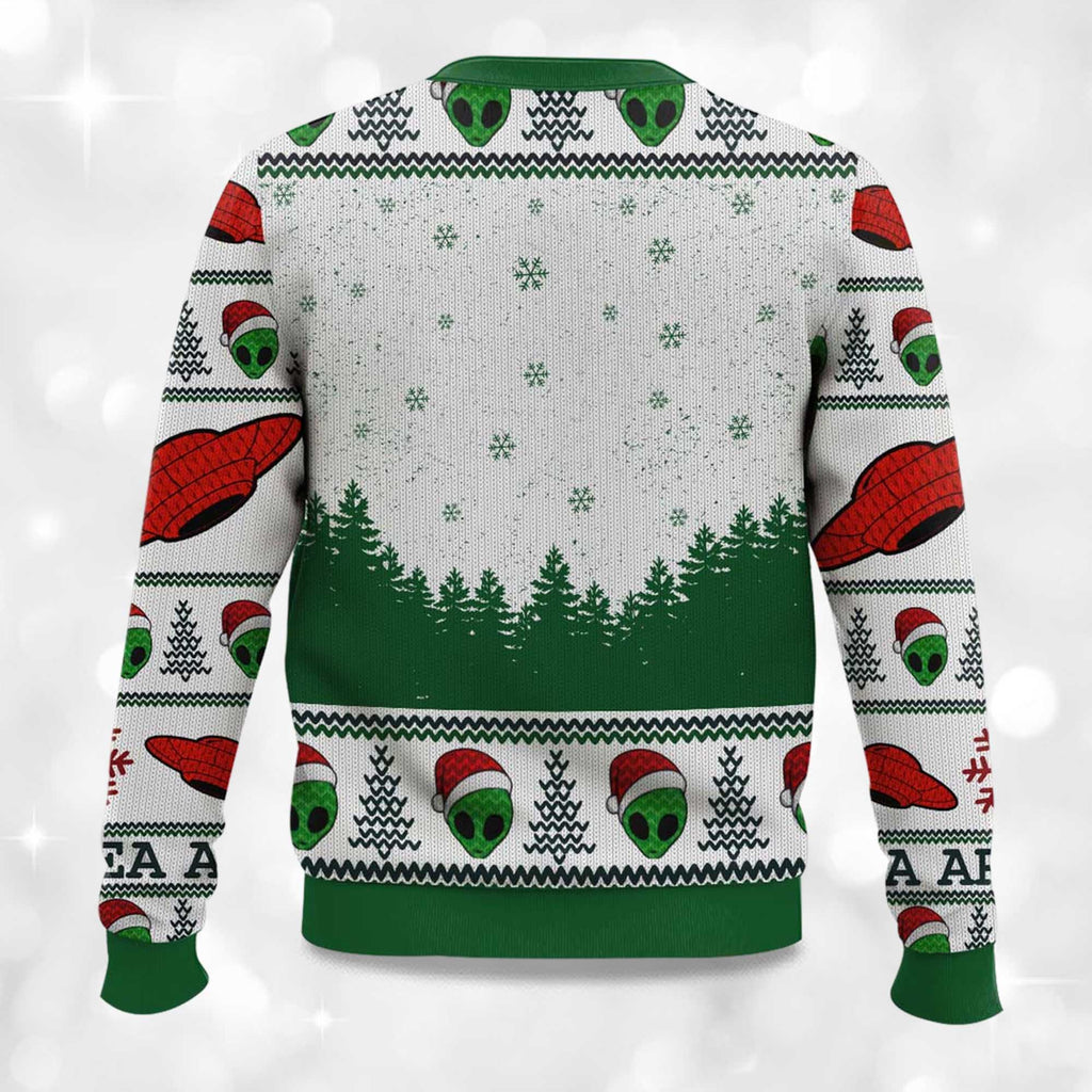 Get In Loser Area 51 Ugly Christmas Sweater product image 4