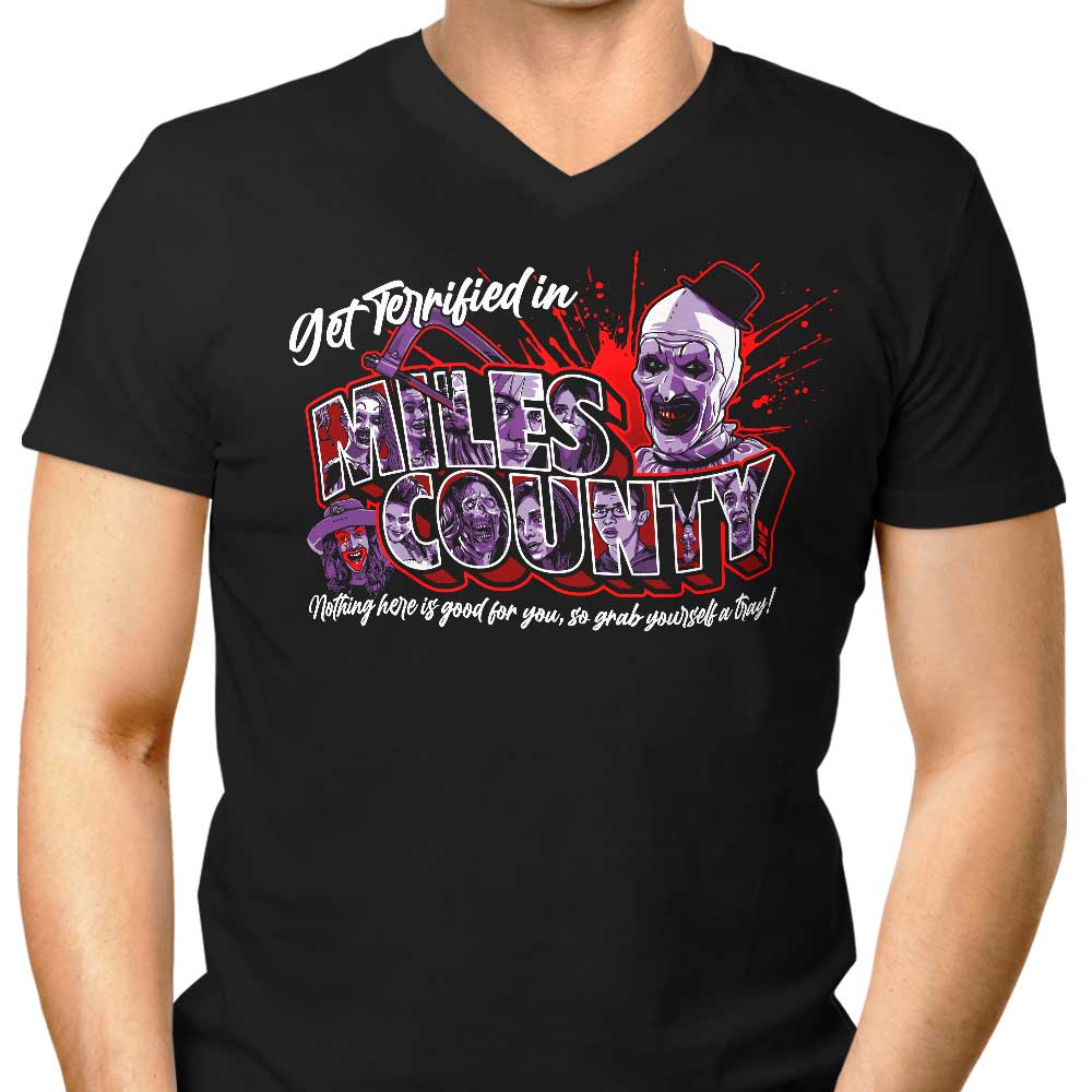 Get Terrified Men's V-Neck - Adult & Kids T-Shirts, Sweatshirts & Hoodies apparel design preview 1