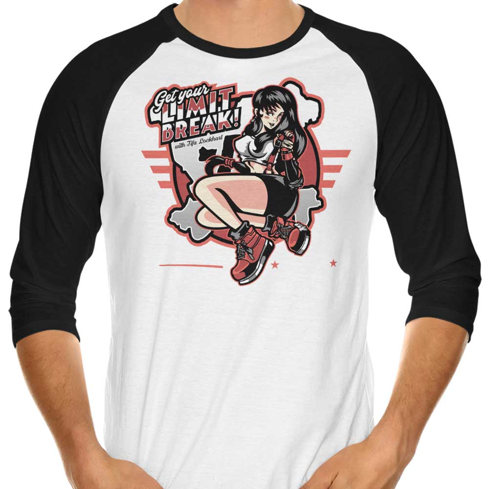 Get Your Limit Break 3/4 Sleeve Raglan - Adult & Kids T-Shirts, Sweatshirts & Hoodies apparel design preview 1
