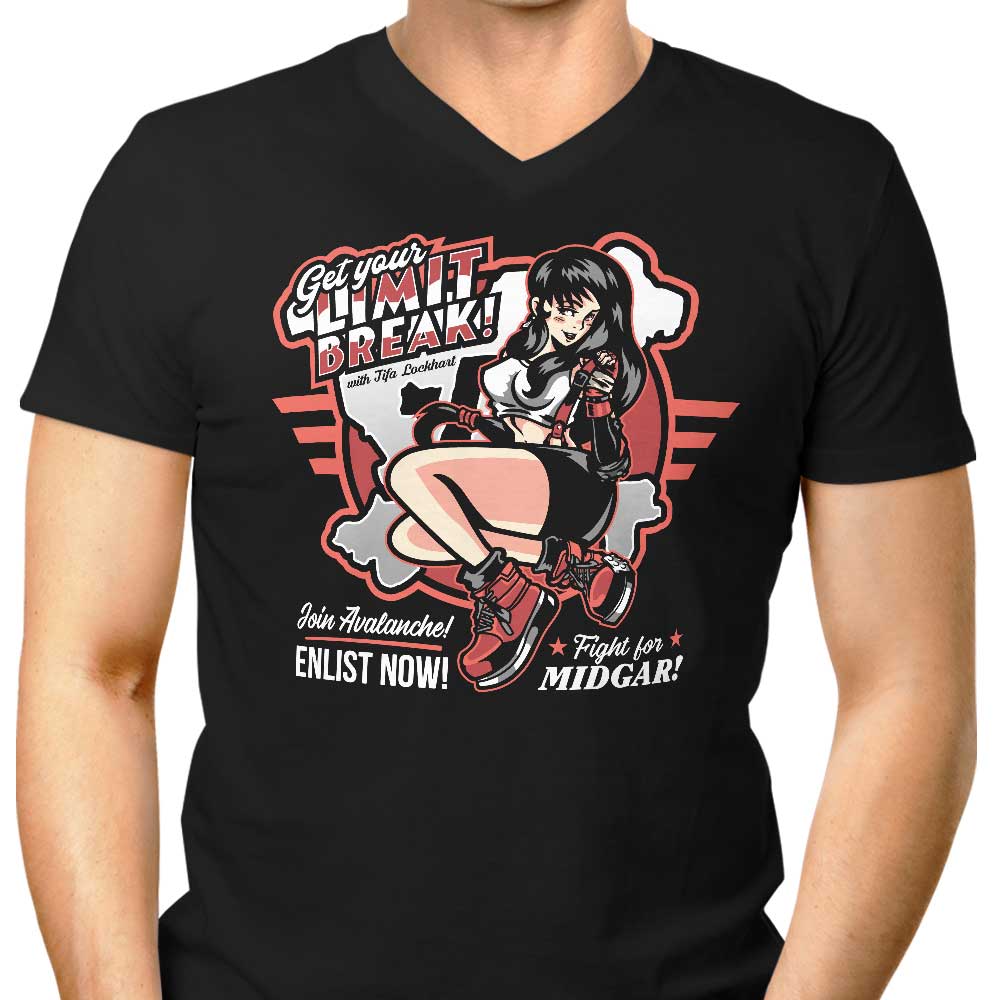 Get Your Limit Break Men's V-Neck - Adult & Kids T-Shirts, Sweatshirts & Hoodies apparel design preview 1