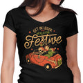 Getting Festive Women's V-Neck - Adult & Kids T-Shirts, Sweatshirts & Hoodies apparel design preview 1