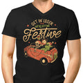 Getting Festive Men's V-Neck - Adult & Kids T-Shirts, Sweatshirts & Hoodies apparel design preview 1