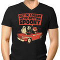 Getting Spooky Men's V-Neck - Adult & Kids T-Shirts, Sweatshirts & Hoodies apparel design preview 1