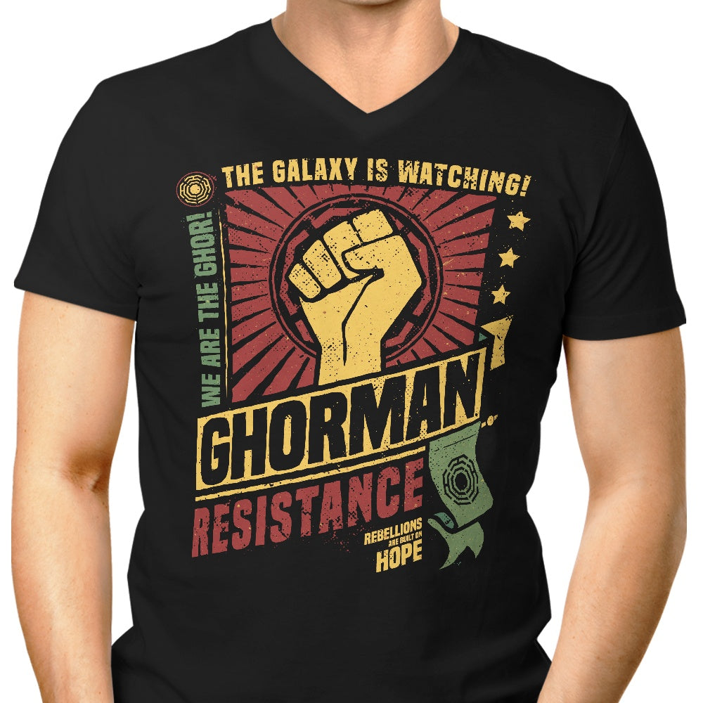 Ghorman Resistance Men's V-Neck - Adult & Kids T-Shirts, Sweatshirts & Hoodies apparel design preview 1