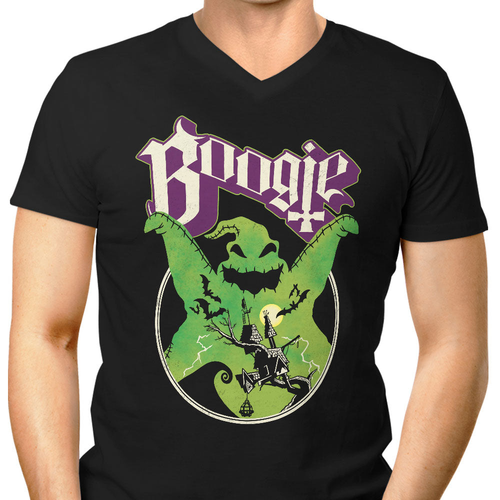 Ghost Boogie Men's V-Neck - Adult & Kids T-Shirts, Sweatshirts & Hoodies apparel design preview 1