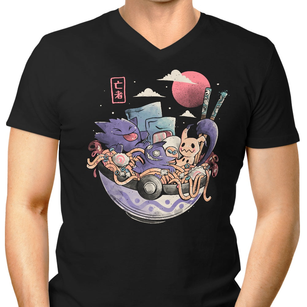 Ghost Bowl Men's V-Neck - Adult & Kids T-Shirts, Sweatshirts & Hoodies apparel design preview 1