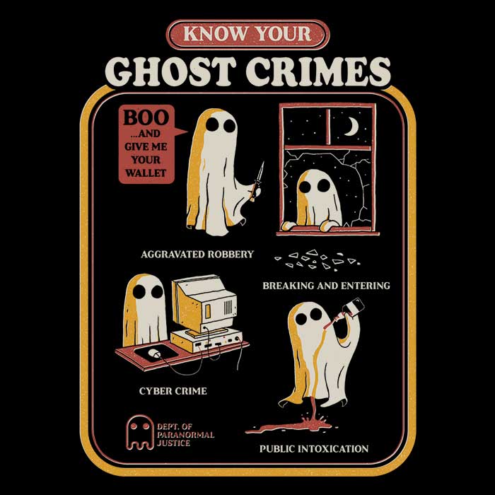 Ghost Crimes Men's Apparel - Adult & Kids T-Shirts, Sweatshirts & Hoodies apparel design preview 2