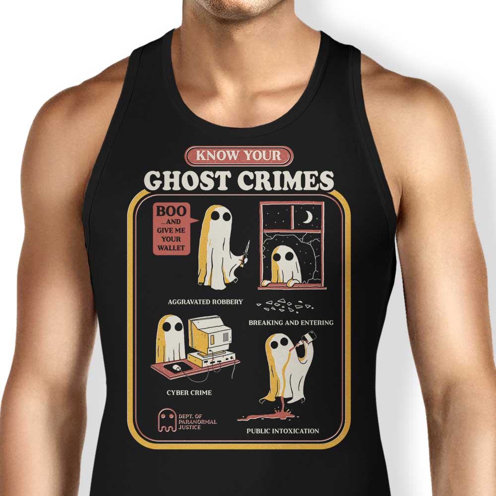 Ghost Crimes Tank Top - Adult & Kids T-Shirts, Sweatshirts & Hoodies apparel design preview 1