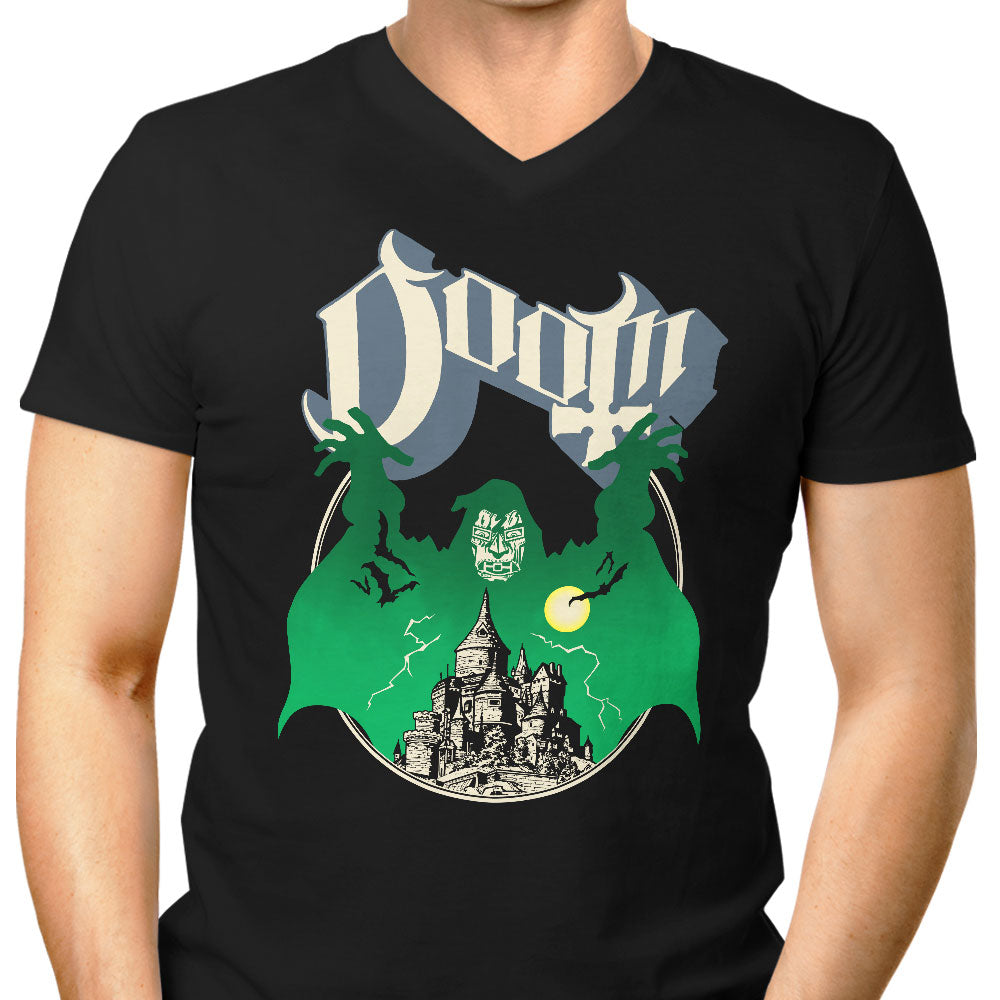 Ghost Doom Men's V-Neck - Adult & Kids T-Shirts, Sweatshirts & Hoodies apparel design preview 1