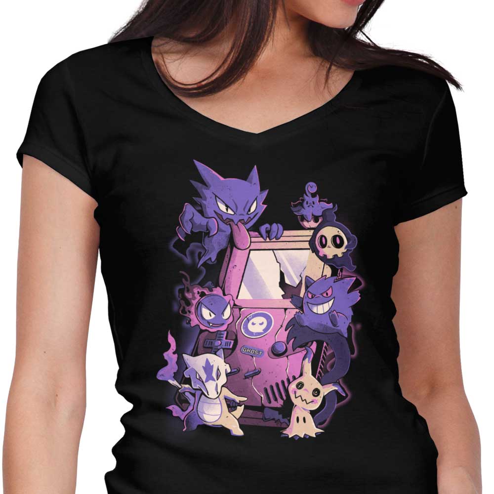 Ghost Game Women's V-Neck - Adult & Kids T-Shirts, Sweatshirts & Hoodies apparel design preview 1