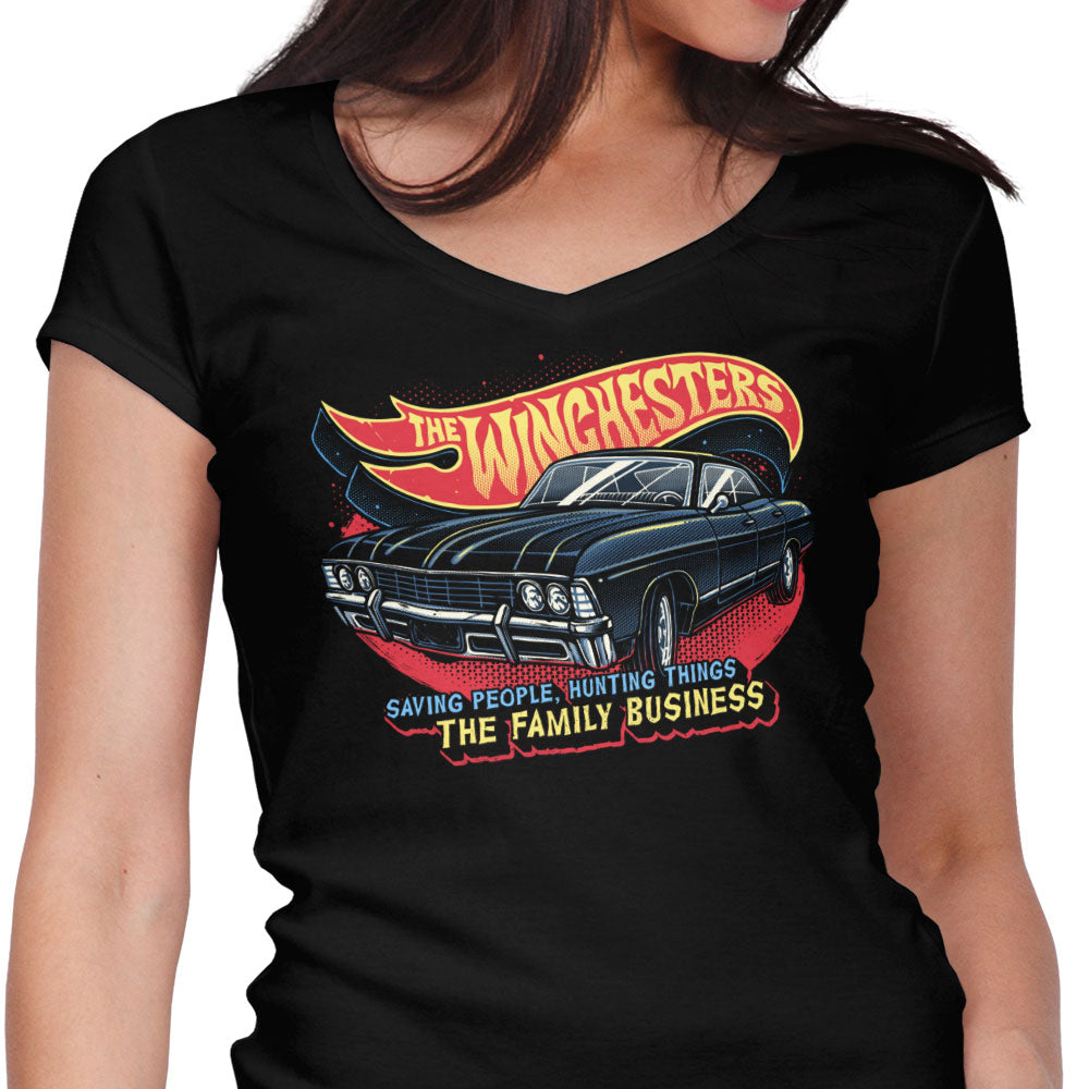 Ghost Hunting Mobile Women's V-Neck - Adult & Kids T-Shirts, Sweatshirts & Hoodies apparel design preview 1