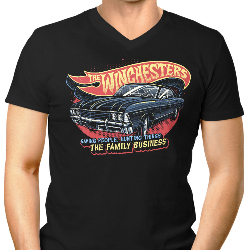 Ghost Hunting Mobile Men's V-Neck - Adult & Kids T-Shirts, Sweatshirts & Hoodies apparel design preview 1