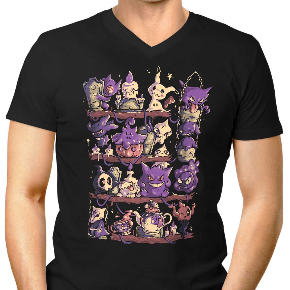 Ghost Shelf Men's V-Neck - Adult & Kids T-Shirts, Sweatshirts & Hoodies apparel design preview 1
