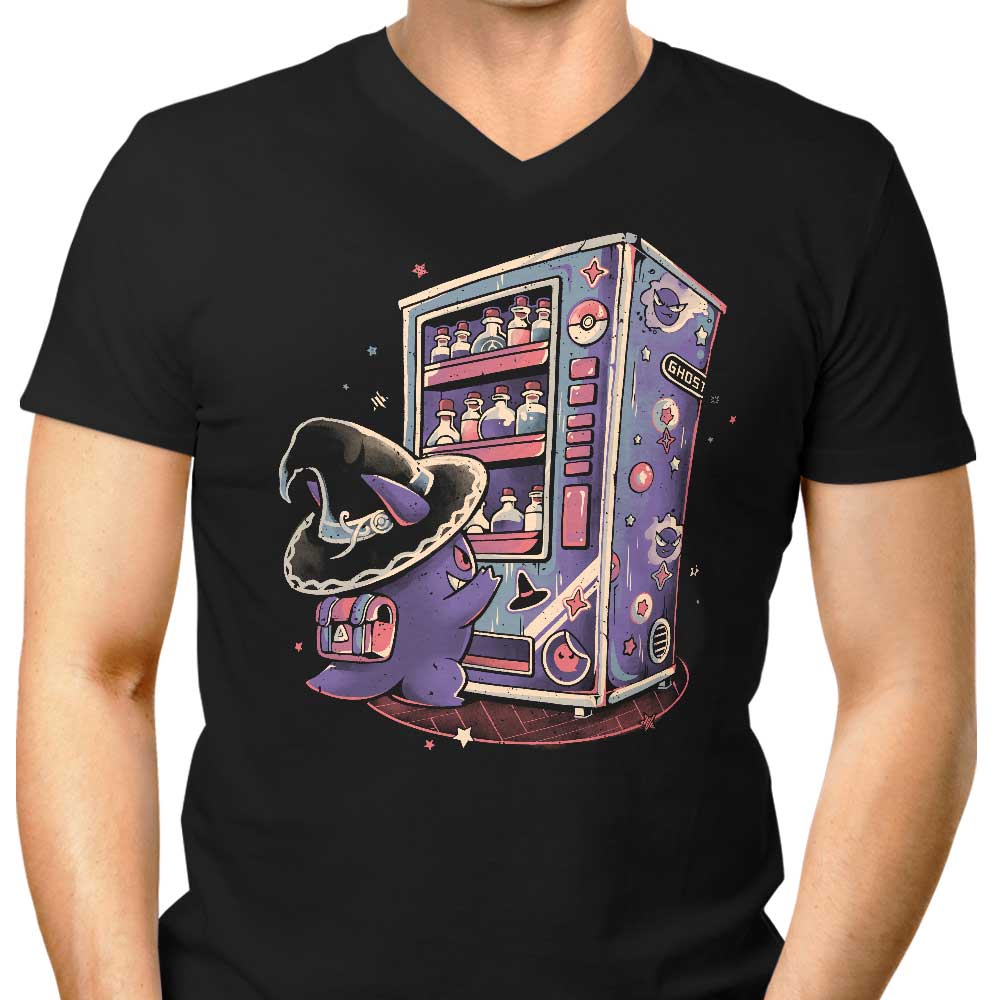 Ghost Vending Machine Men's V-Neck - Adult & Kids T-Shirts, Sweatshirts & Hoodies apparel design preview 1
