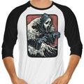 Ghost Wave 3/4 Sleeve Raglan - Adult & Kids T-Shirts, Sweatshirts & Hoodies apparel design preview 1