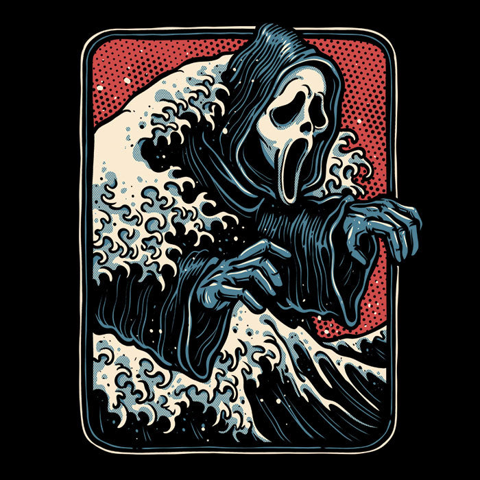 Ghost Wave Tank Top - Adult & Kids T-Shirts, Sweatshirts & Hoodies apparel design preview 2
