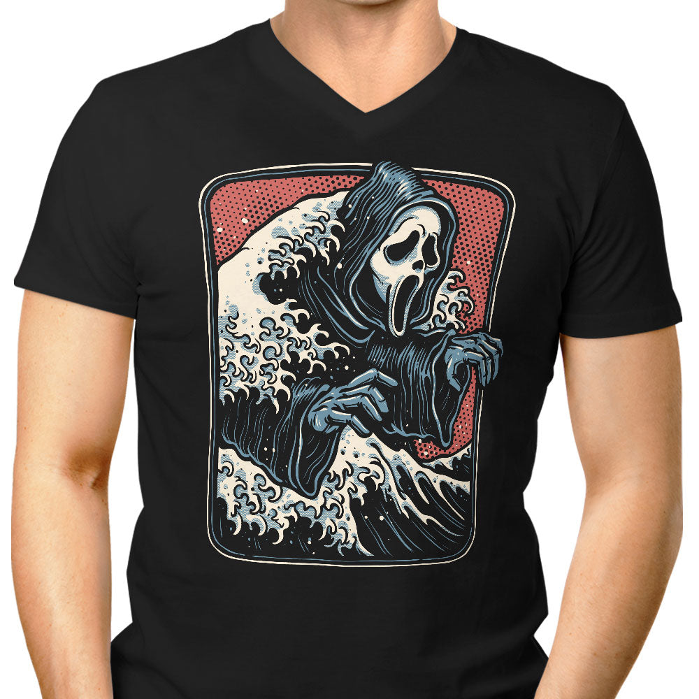 Ghost Wave Men's V-Neck - Adult & Kids T-Shirts, Sweatshirts & Hoodies apparel design preview 1