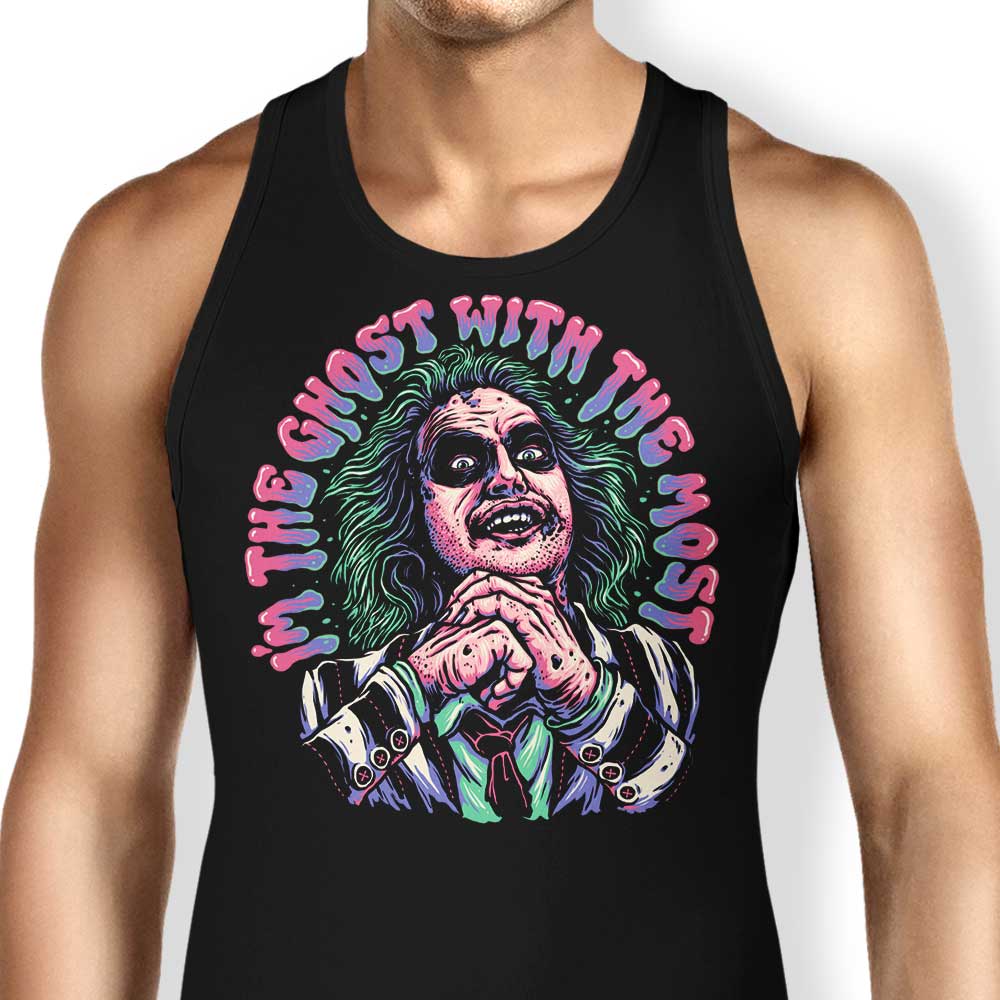 Ghost with the Most Tank Top - Adult & Kids T-Shirts, Sweatshirts & Hoodies apparel design preview 1