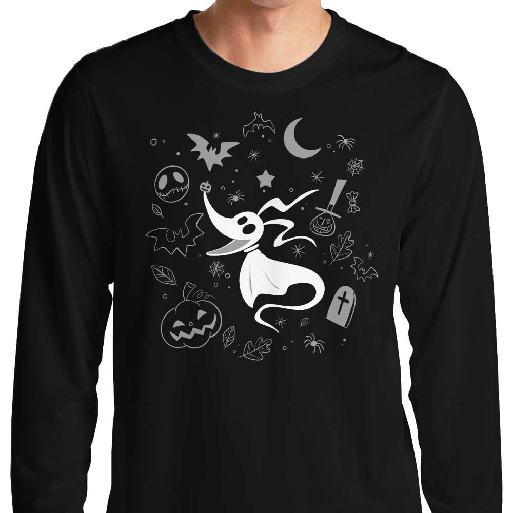 Ghostly Dog Doodle - Adult & Kids T-Shirts, Sweatshirts & Hoodies apparel design preview 1