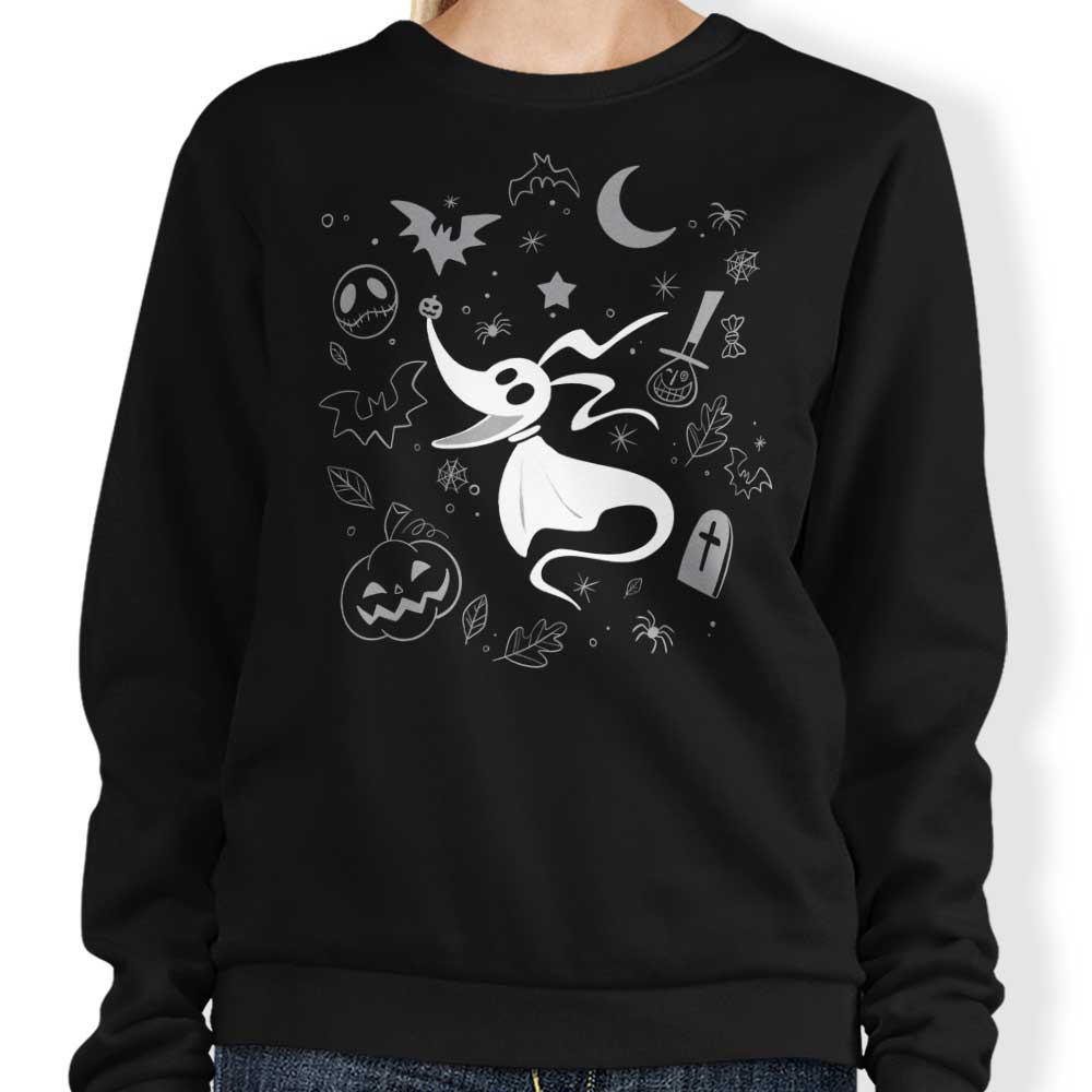 Ghostly Dog Doodle - Adult & Kids T-Shirts, Sweatshirts & Hoodies apparel design preview 1