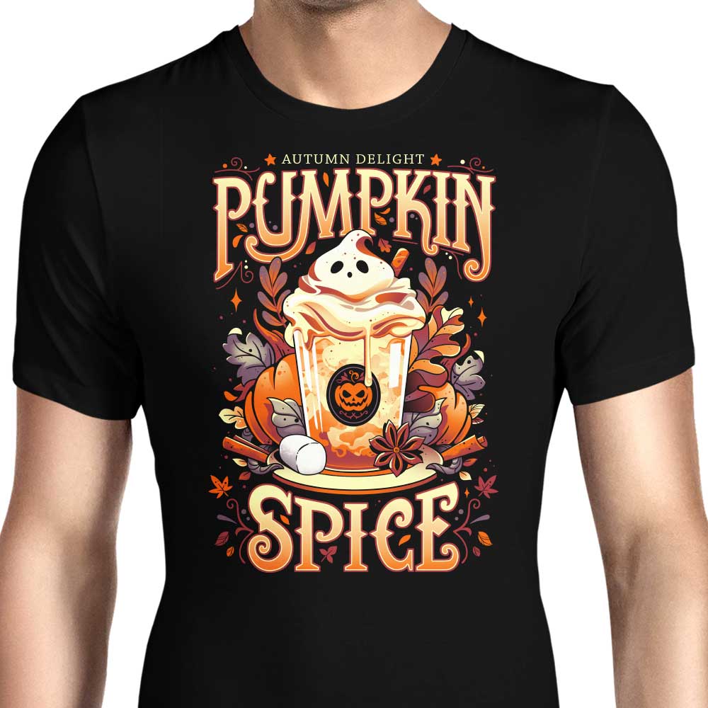 Ghostly Pumpkin Spice Men's Apparel - Adult & Kids T-Shirts, Sweatshirts & Hoodies apparel design preview 1