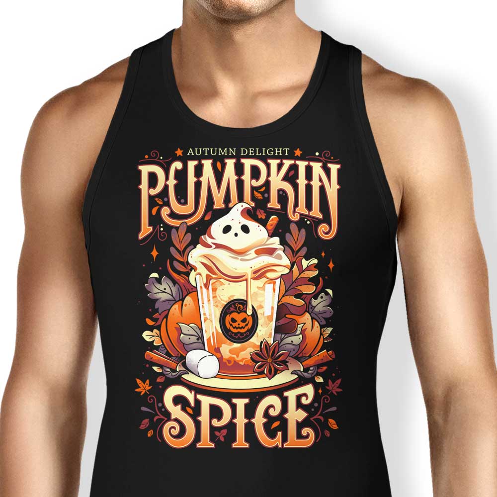 Ghostly Pumpkin Spice Tank Top - Adult & Kids T-Shirts, Sweatshirts & Hoodies apparel design preview 1