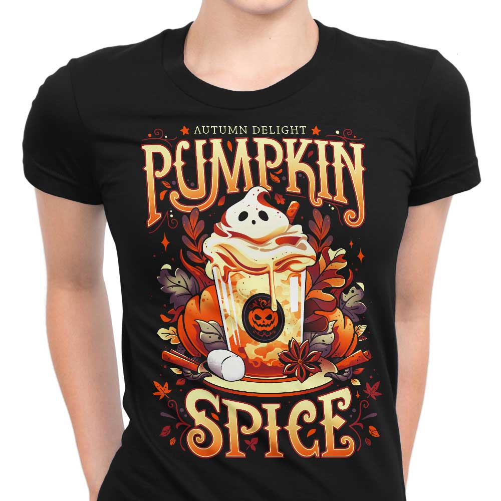 Ghostly Pumpkin Spice Women's Apparel - Adult & Kids T-Shirts, Sweatshirts & Hoodies apparel design preview 1