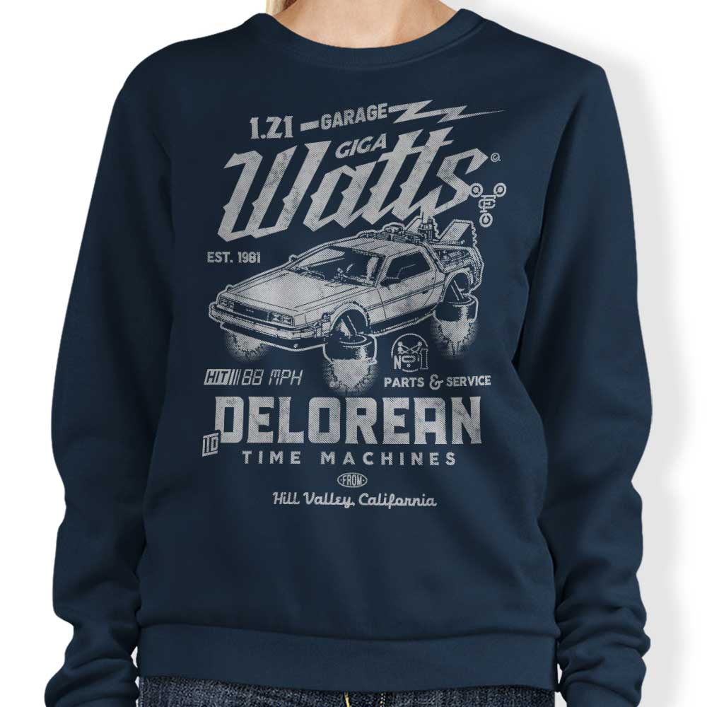 Giga Watts Garage - Adult & Kids T-Shirts, Sweatshirts & Hoodies apparel design preview 1
