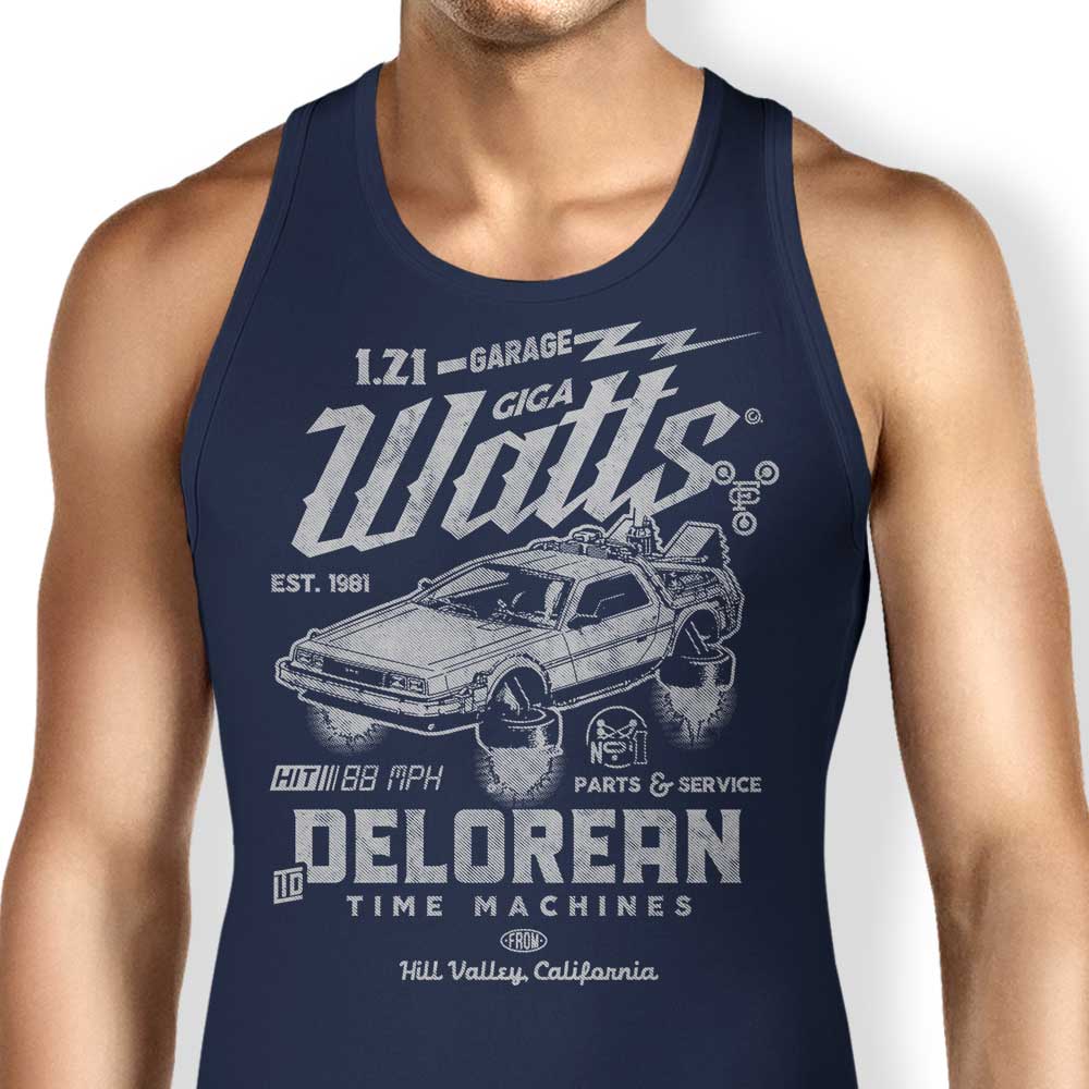 Giga Watts Garage Tank Top - Adult & Kids T-Shirts, Sweatshirts & Hoodies apparel design preview 1