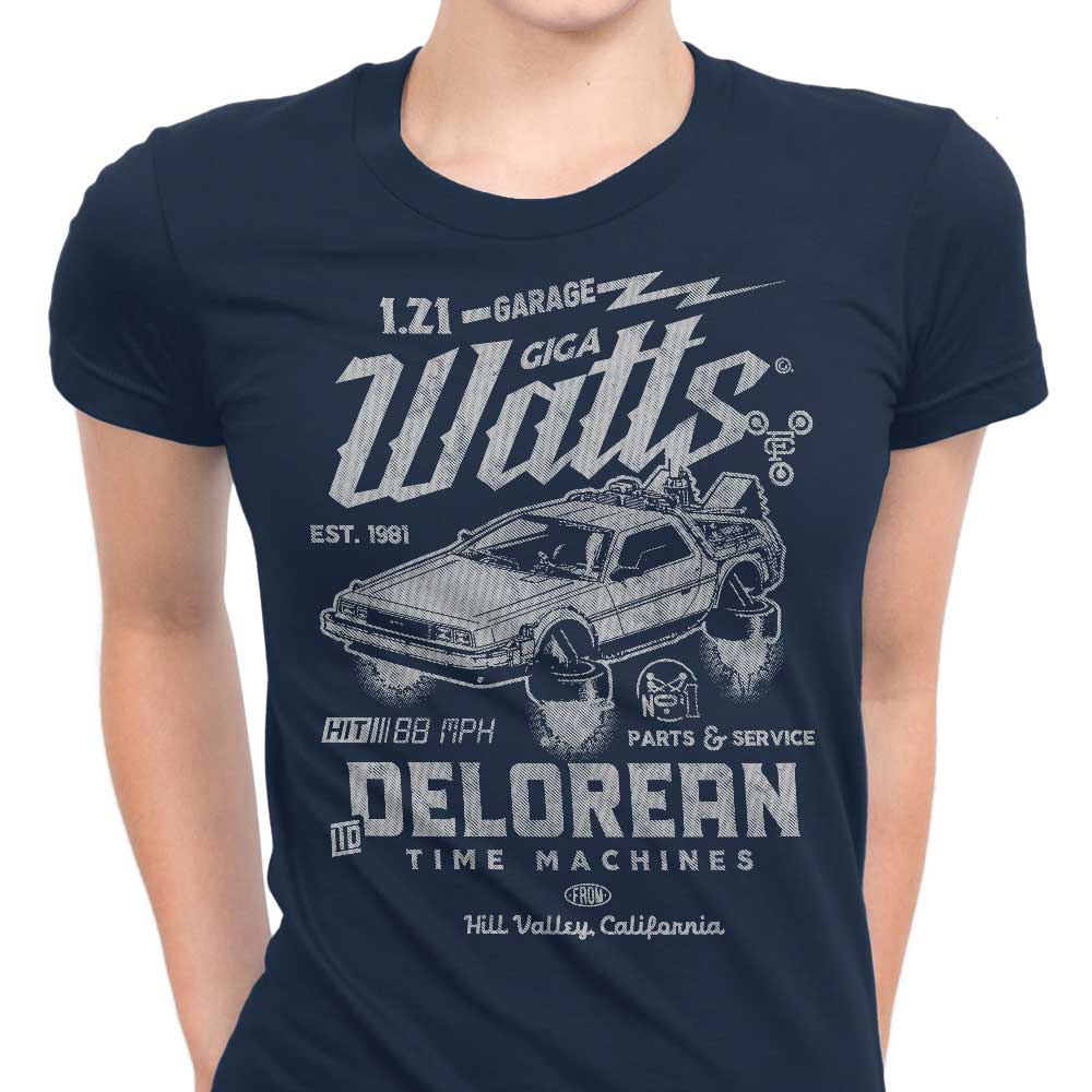 Giga Watts Garage Women's Apparel - Adult & Kids T-Shirts, Sweatshirts & Hoodies apparel design preview 1