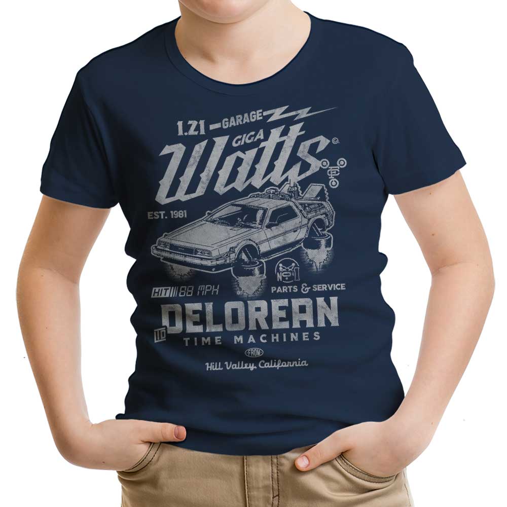 Giga Watts Garage Youth Apparel - Adult & Kids T-Shirts, Sweatshirts & Hoodies apparel design preview 1