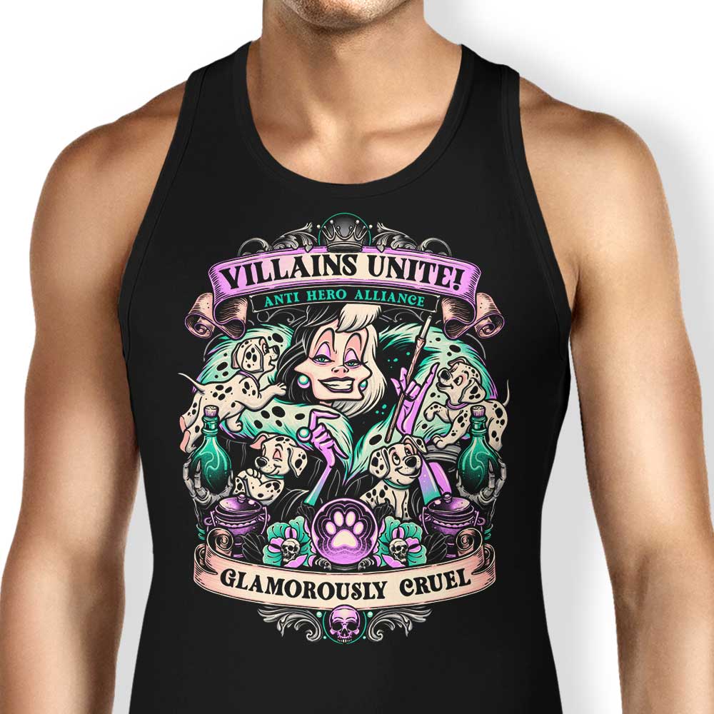Glamorously Cruel Tank Top - Adult & Kids T-Shirts, Sweatshirts & Hoodies apparel design preview 1