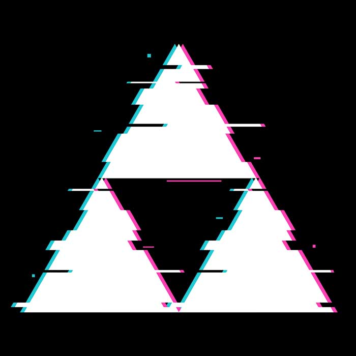 Glitch Triforce Tank Top - Adult & Kids T-Shirts, Sweatshirts & Hoodies apparel design preview 2