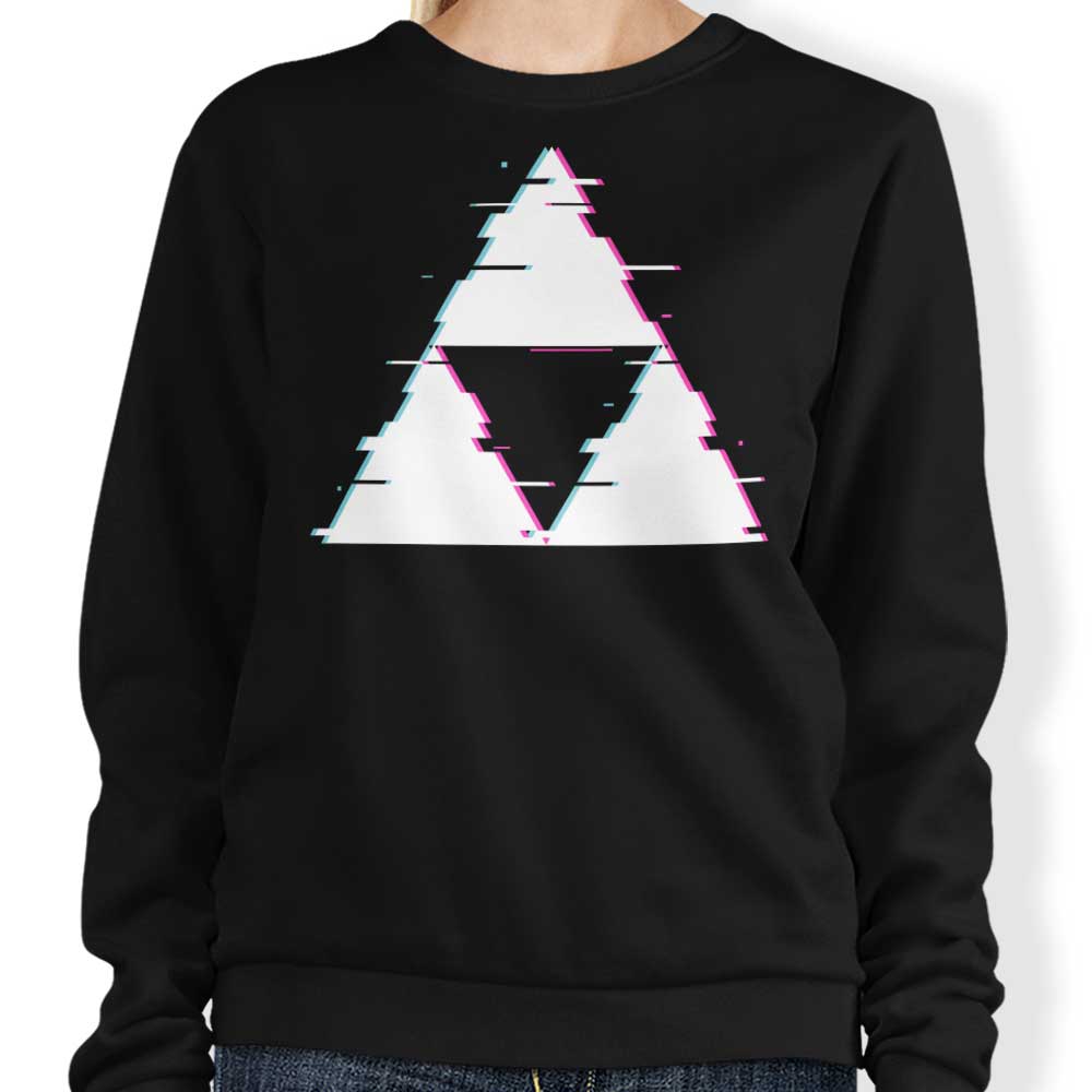 Glitch Triforce - Adult & Kids T-Shirts, Sweatshirts & Hoodies apparel design preview 1