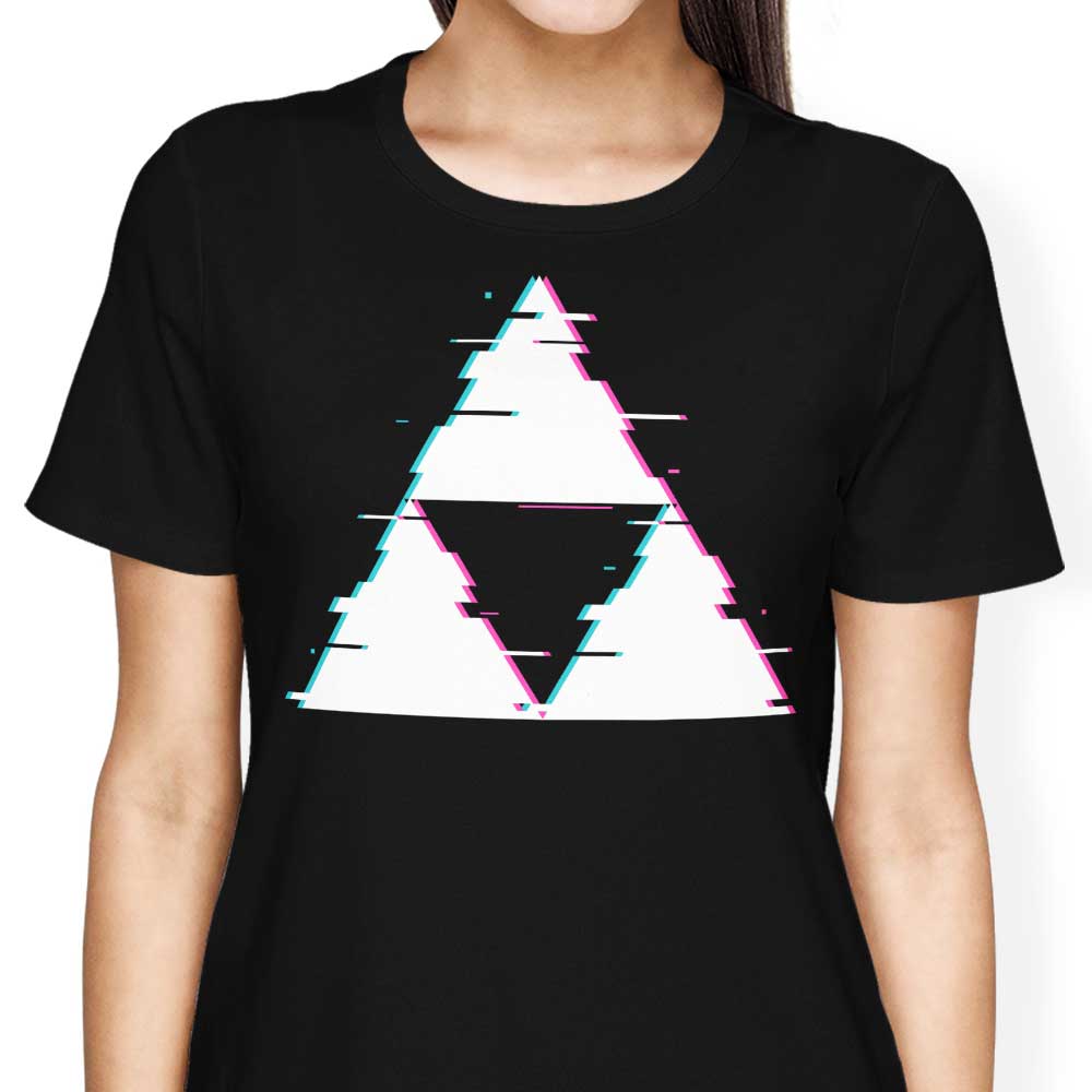 Glitch Triforce Women's Apparel - Adult & Kids T-Shirts, Sweatshirts & Hoodies apparel design preview 2