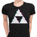 Glitch Triforce Women's Apparel - Adult & Kids T-Shirts, Sweatshirts & Hoodies apparel design preview 1