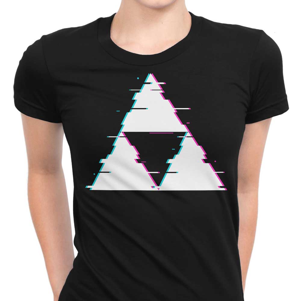 Glitch Triforce Women's Apparel - Adult & Kids T-Shirts, Sweatshirts & Hoodies apparel design preview 1