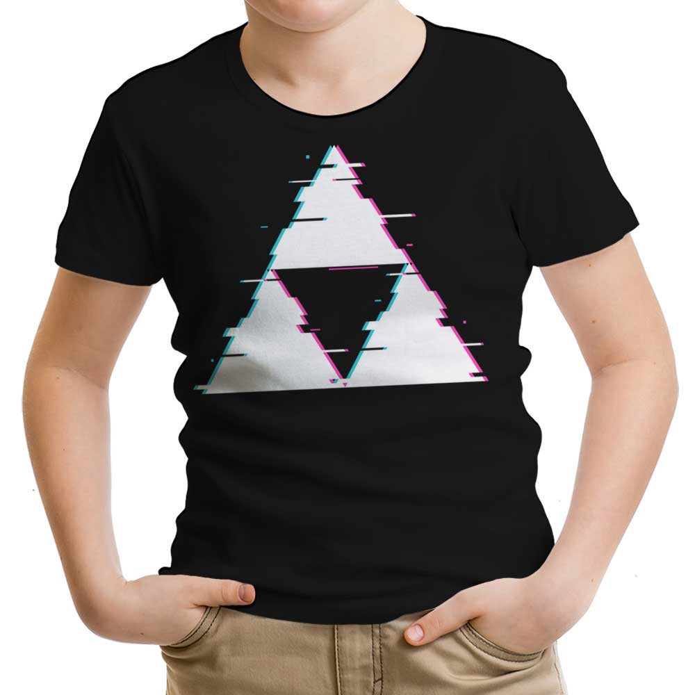 Glitch Triforce Youth Apparel - Adult & Kids T-Shirts, Sweatshirts & Hoodies apparel design preview 1