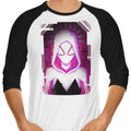 Glitched Gwen 3/4 Sleeve Raglan - Adult & Kids T-Shirts, Sweatshirts & Hoodies apparel design preview 1