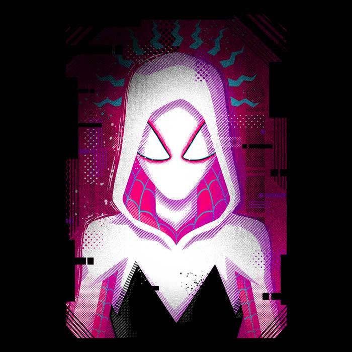 Glitched Gwen Women's Apparel - Adult & Kids T-Shirts, Sweatshirts & Hoodies apparel design preview 2