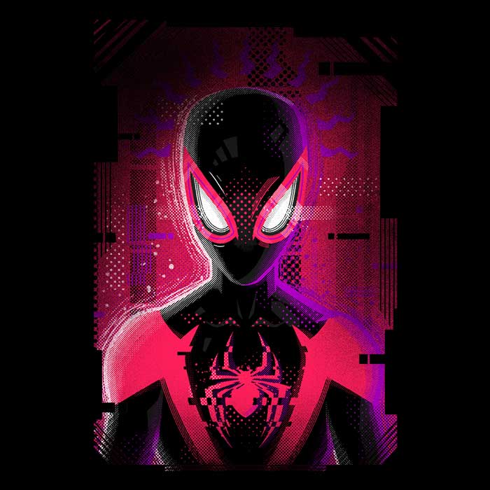 Glitched Morales Women's Apparel - Adult & Kids T-Shirts, Sweatshirts & Hoodies apparel design preview 2